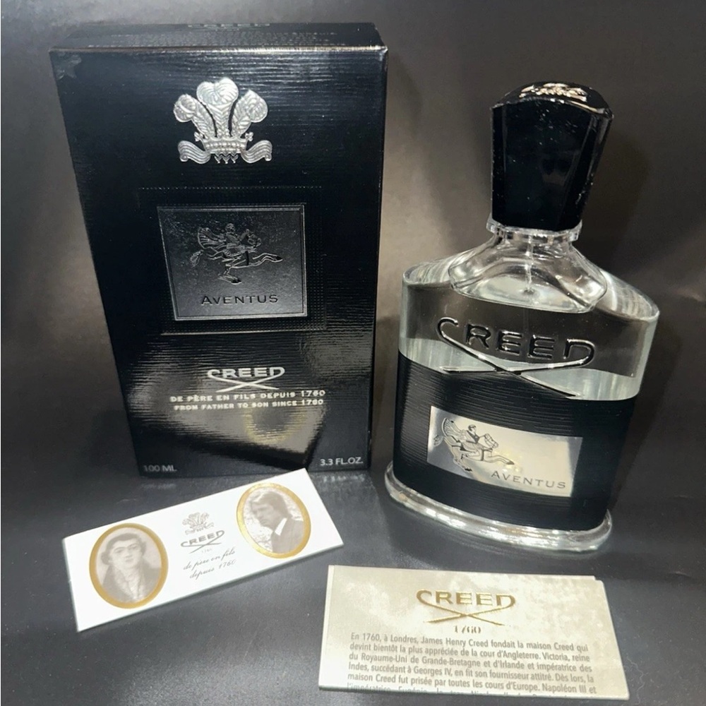 Creed Fragrance Box with Black and White Design